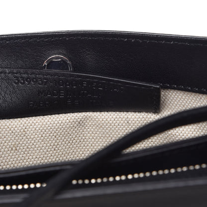 Balenciaga Cotton Canvas Pochette Crossbody Bag Black 8 of 9