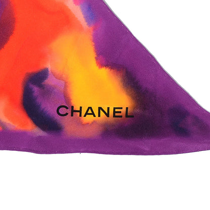 Chanel Silk Flower Power Scarf Multicolor 4 of 6
