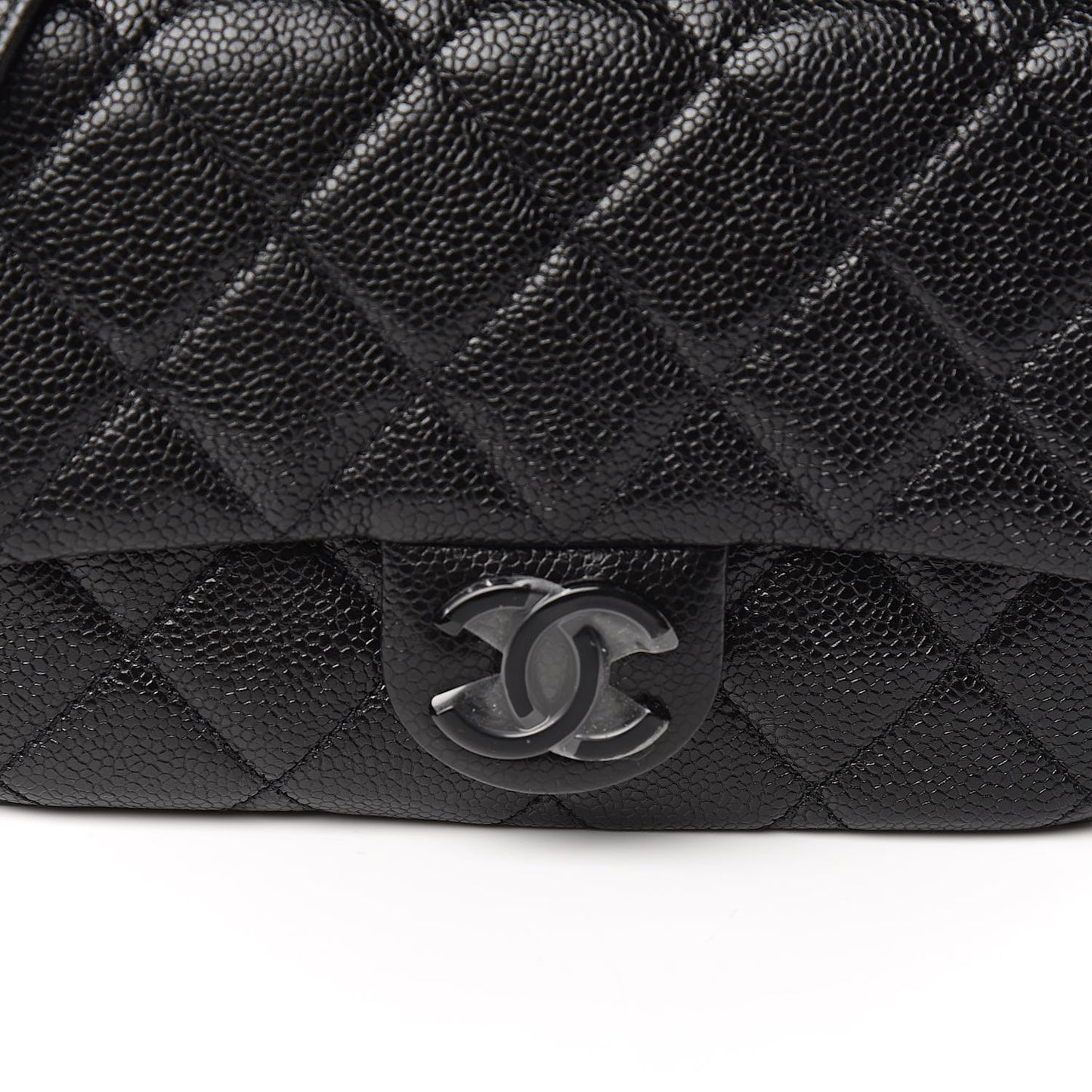 Caviar Quilted Incognito Mini Square Flap Black