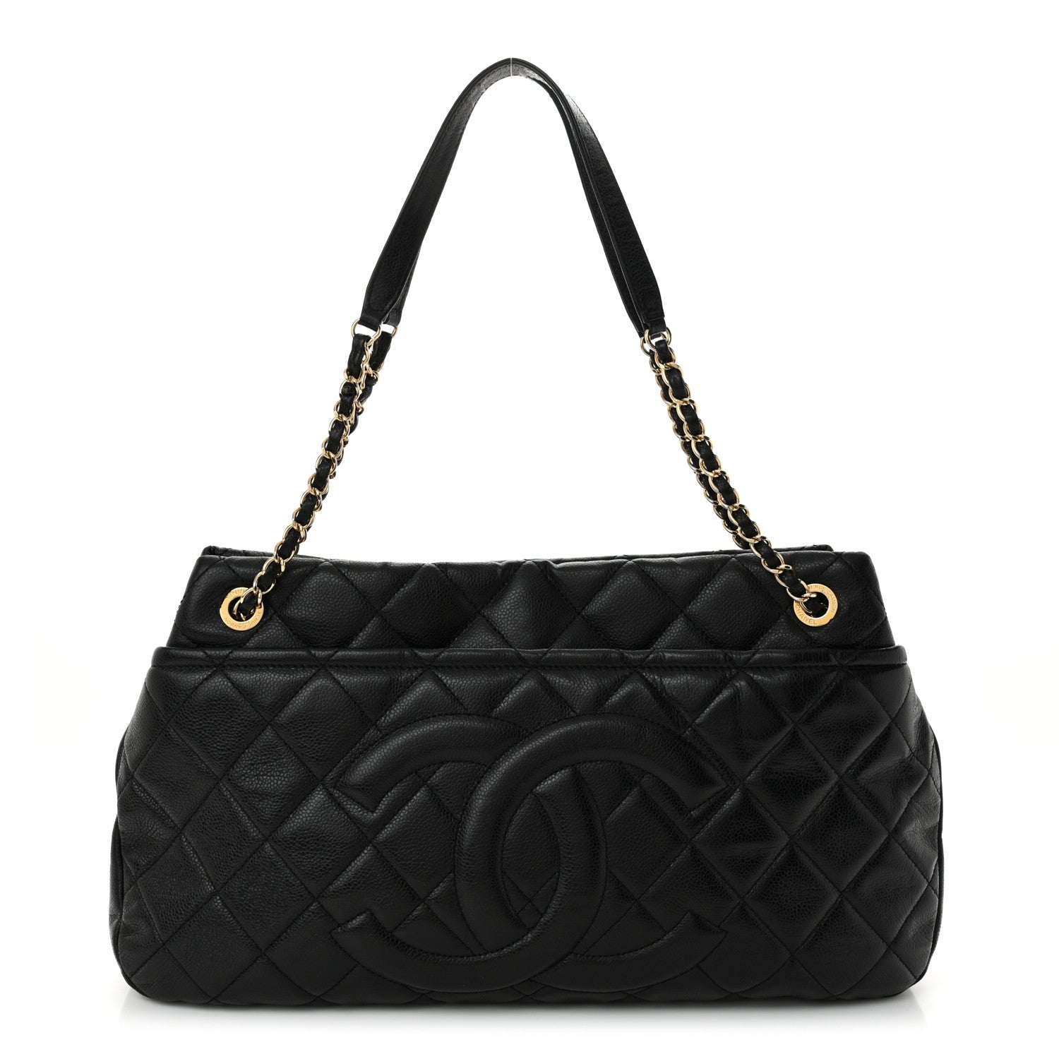 Chanel Caviar Quilted Timeless CC Soft Tote Black 1 of 14