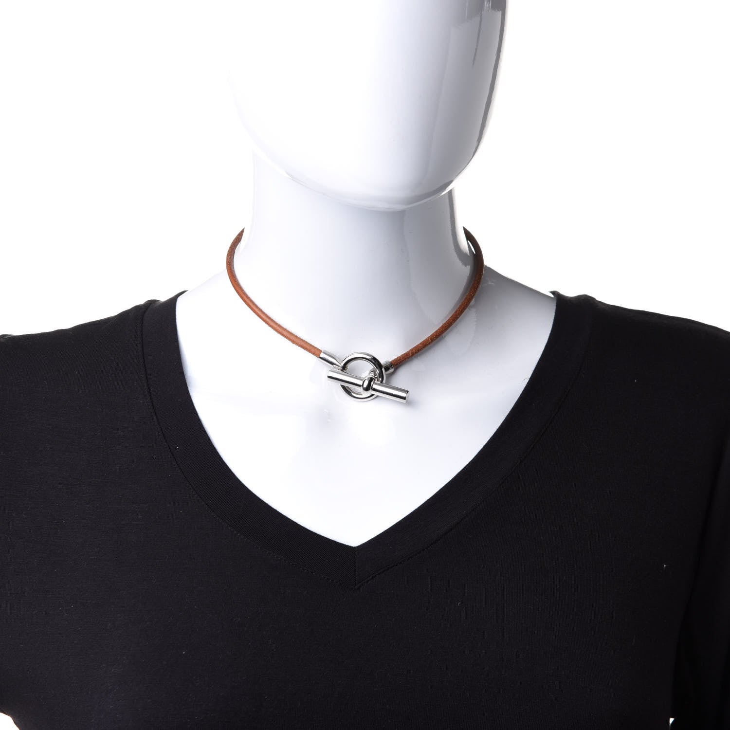 Hermes Natural Bridle Glenan Necklace Bouton 2 of 3