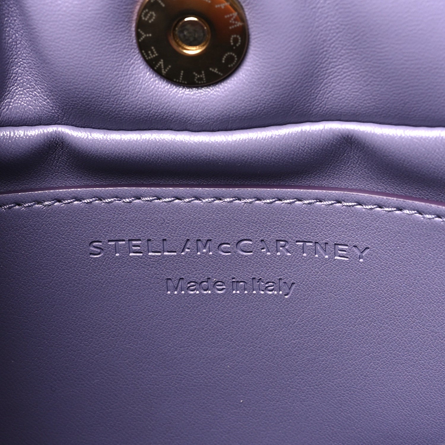 Stella McCartney Eco Alter Nappa Small Frayme Puffer Shoulder Bag Grape 6 of 9