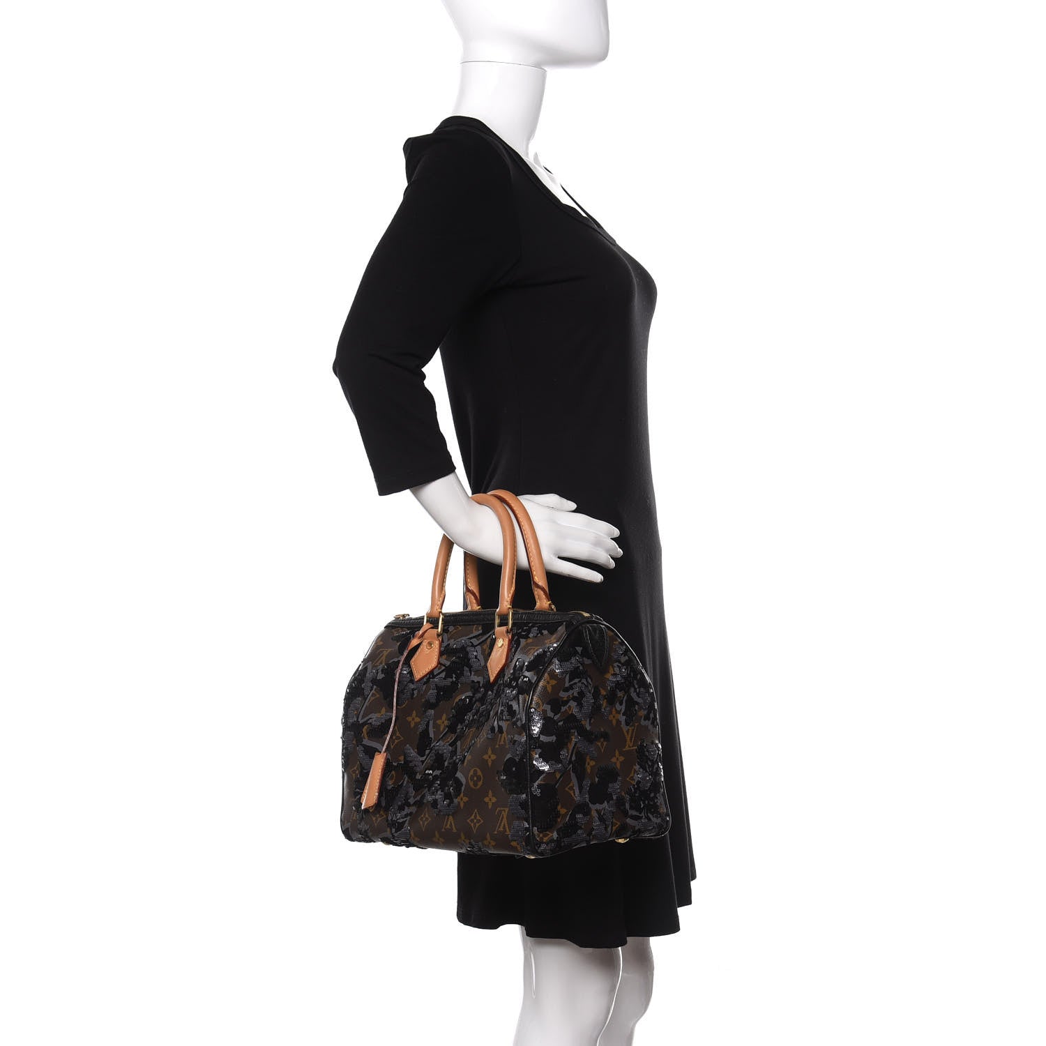 Louis Vuitton Monogram Fleur De Jais Sequins Speedy 30 2 of 10