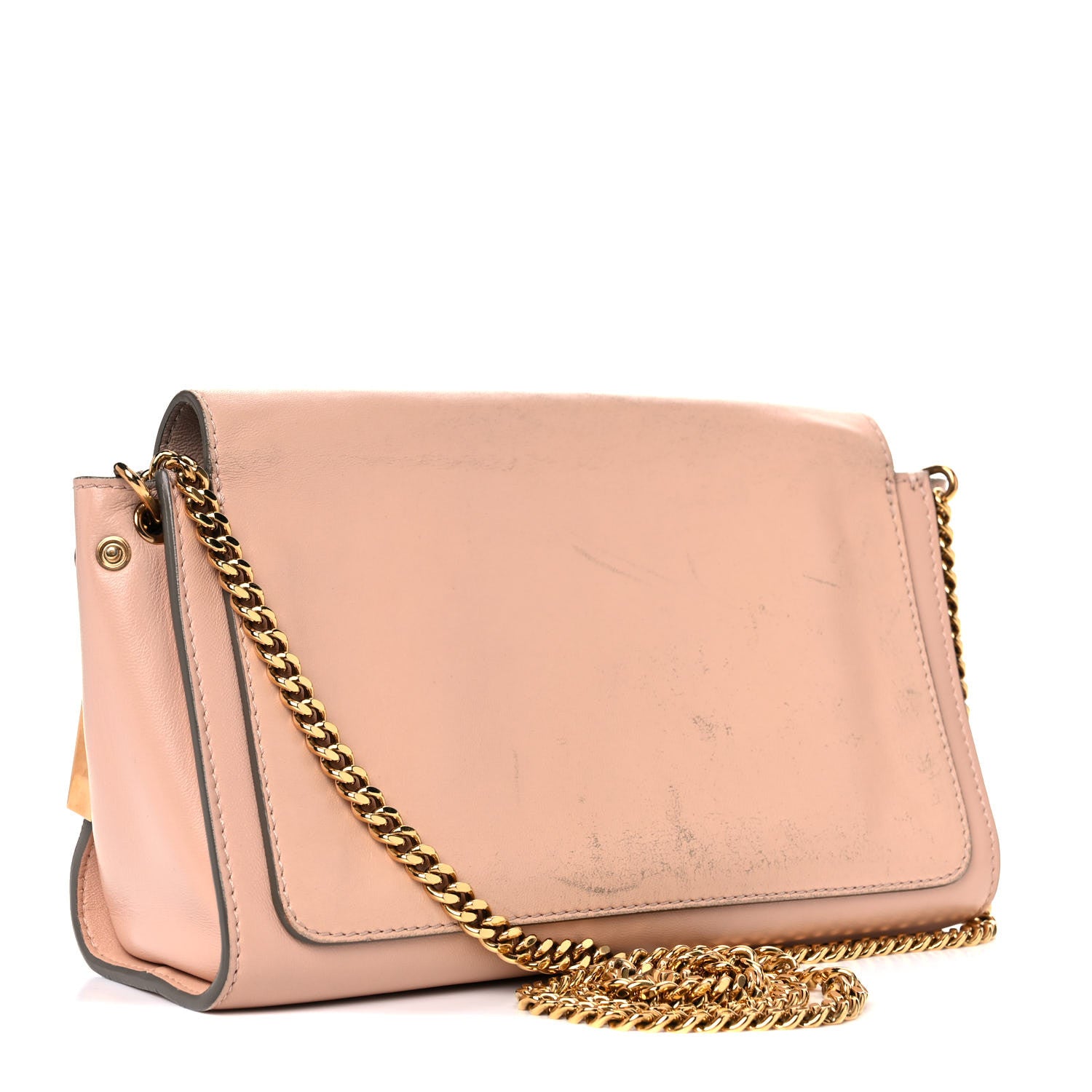 Chloe Nappa Medium Elle Chain Clutch Blush Nude 3 of 17