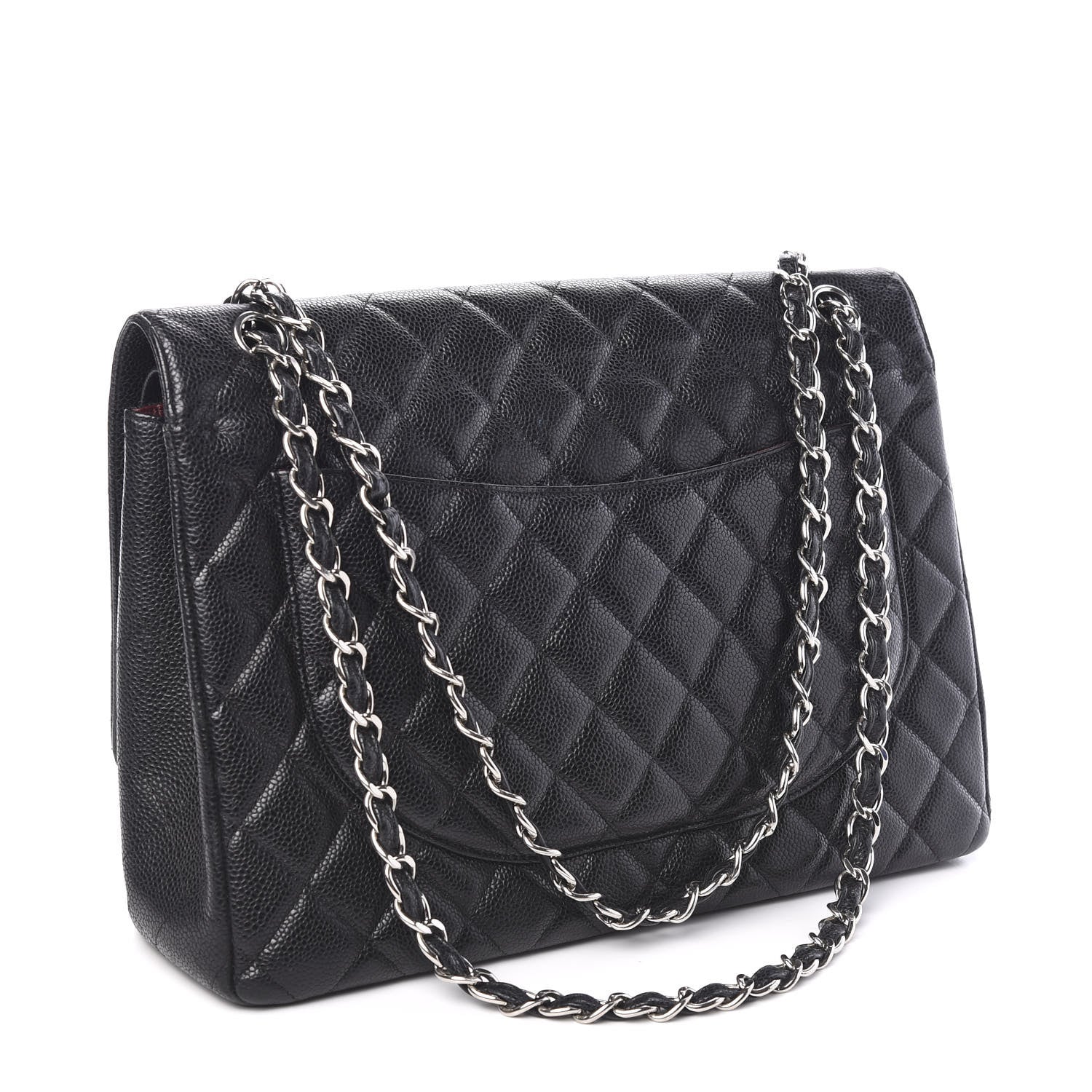 Chanel Caviar Quilted Maxi Double Flap Black 2 of 9