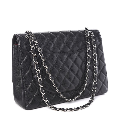 Chanel Caviar Quilted Maxi Double Flap Black 2 of 9