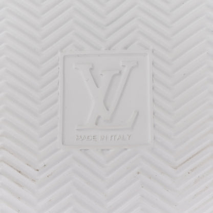 Louis Vuitton Calfskin Monogram Beverly Hills Sneakers 9 White Blue 7 of 21