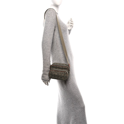 Loewe Jacquard Anagram Calfskin Mini Camera Bag Khaki Green Tan 2 of 10
