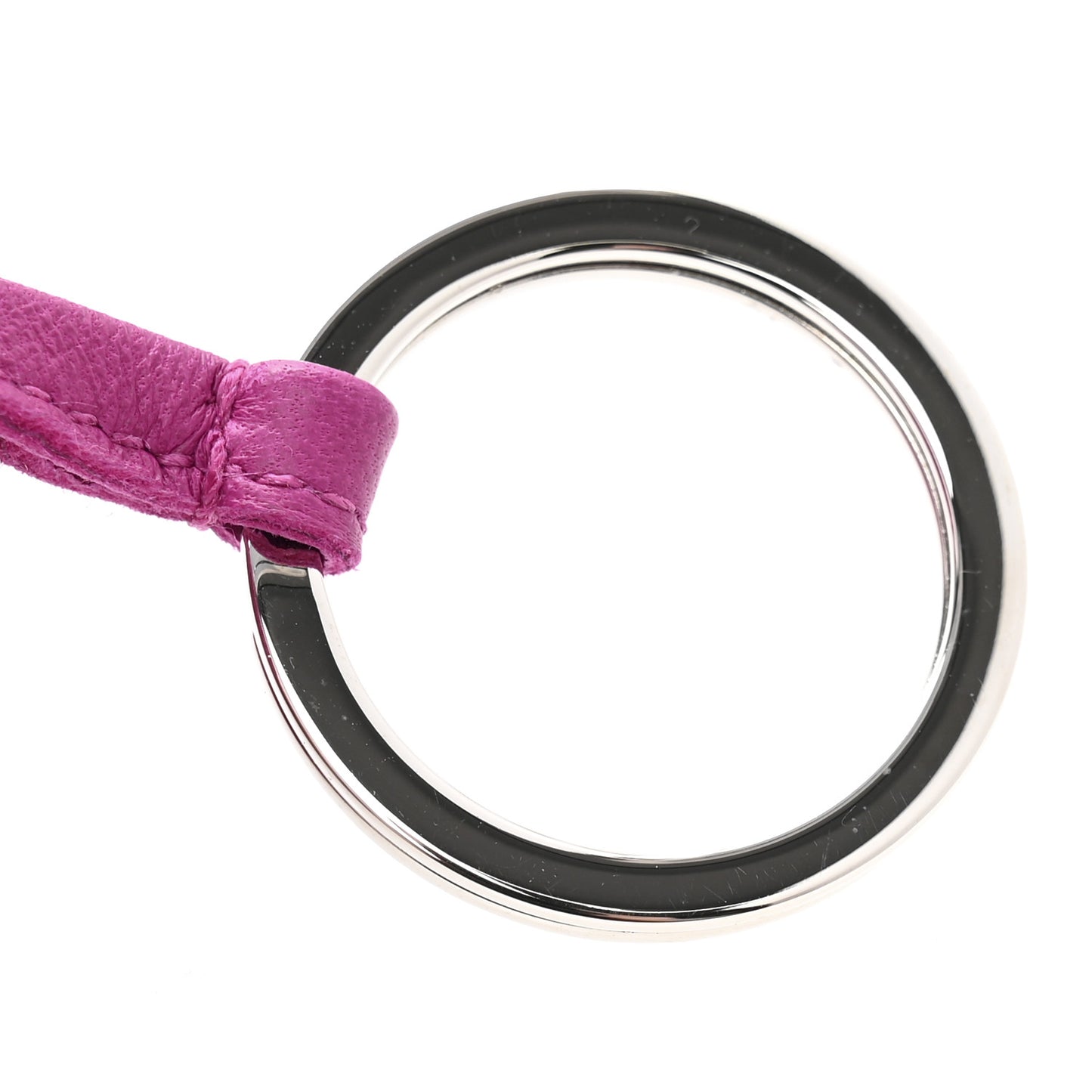 Lambskin Carmen Tassel Key Holder Rose Pourpre