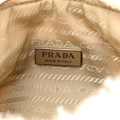 Prada Shearling Mini Re-Edition 2000 Bag Ecru 6 of 9