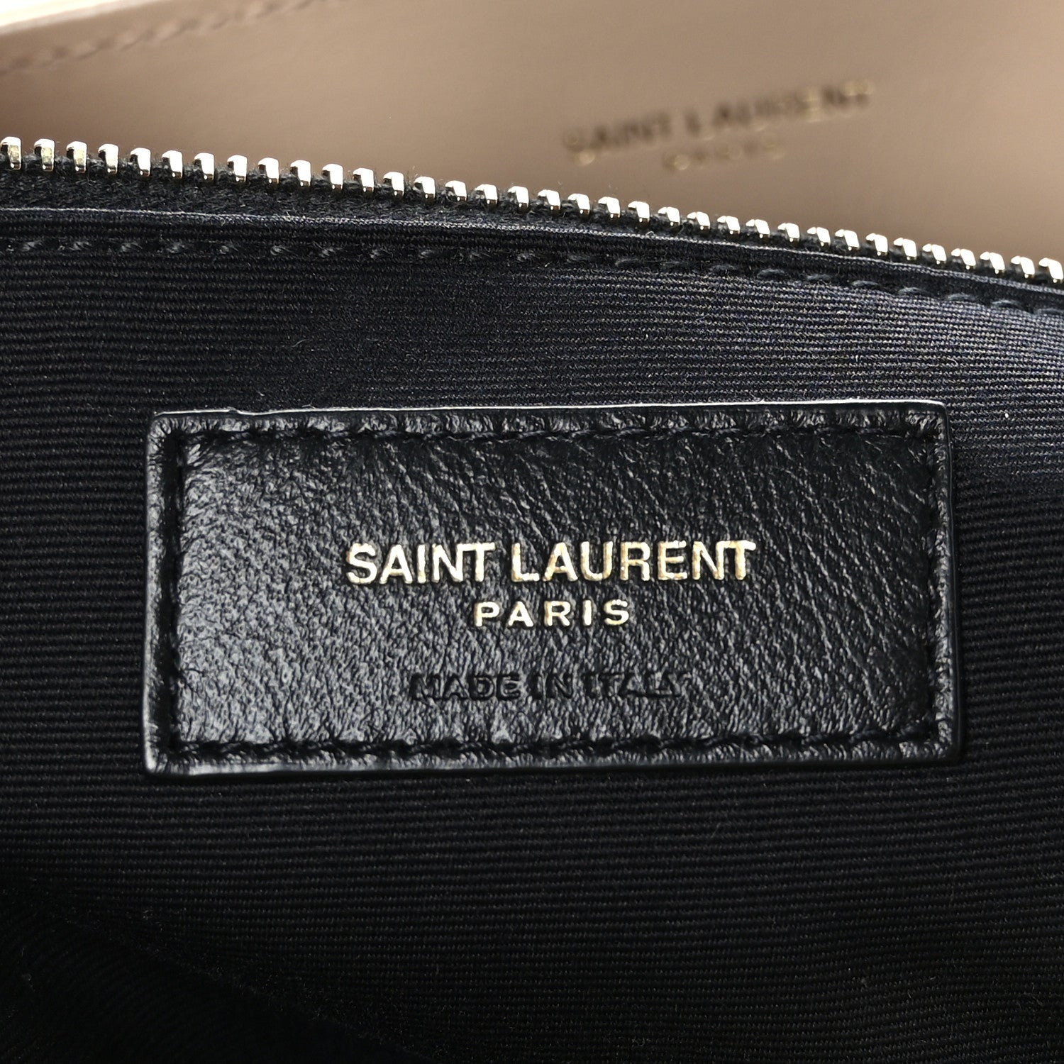 Saint Laurent Calfskin Matelasse Large Loulou Monogram Chain Satchel Dark Beige 7 of 9
