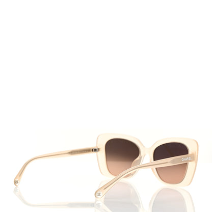 Chanel Acetate Rectangle Sunglasses 5504 Beige 4 of 7