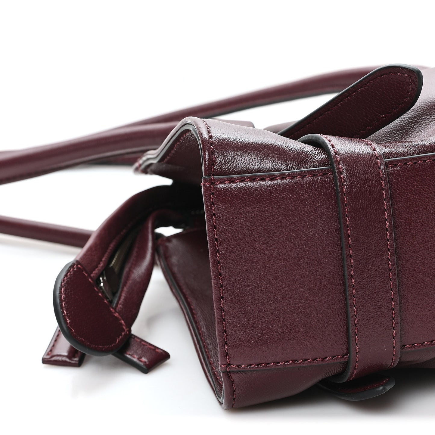 Nappa Medium The Cristina Satchel Dark Plum