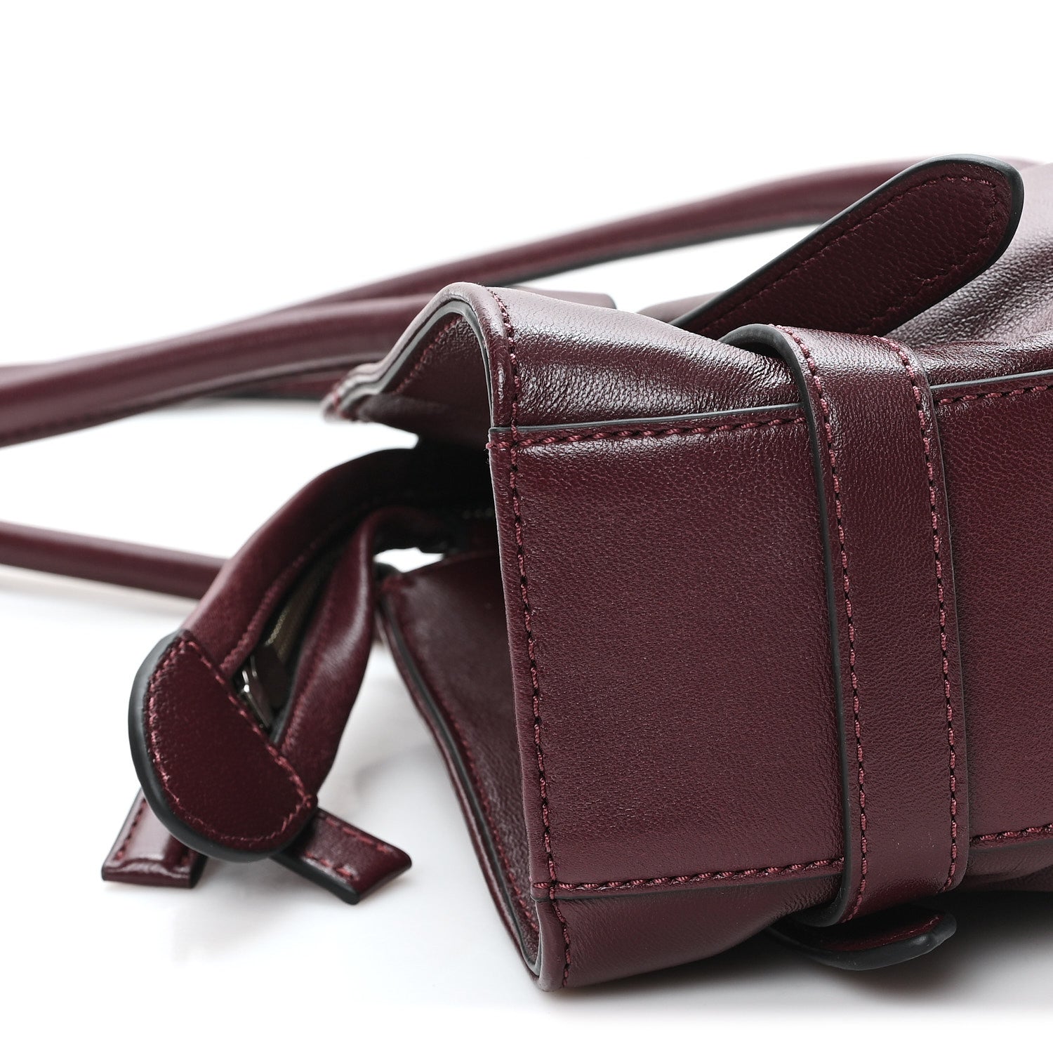 Marc Jacobs Nappa Medium The Cristina Satchel Dark Plum 9 of 10