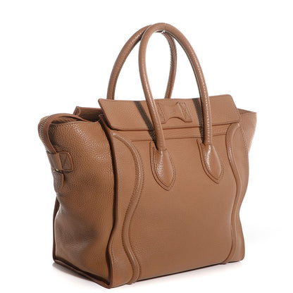 Celine Pebbled Leather Mini Luggage Camel 4 of 11