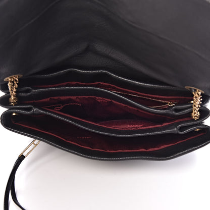 Lanvin Goatskin Medium Sugar Flap Shoulder Bag Black 5 of 9
