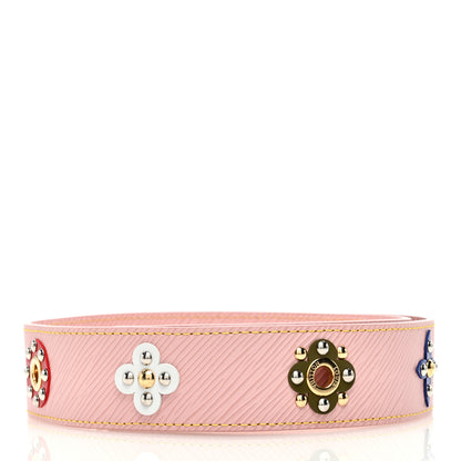 Louis Vuitton Epi Mechanical Flowers Bandouliere Shoulder Strap Rose Ballerine 2 of 5
