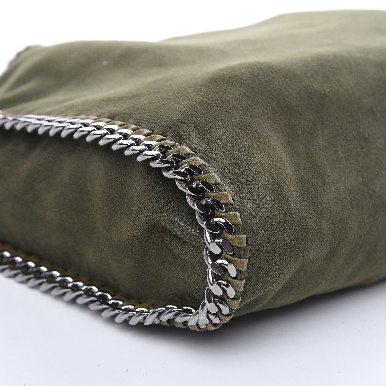 Stella McCartney Shaggy Deer Falabella Fold Over Tote Olive 7 of 9