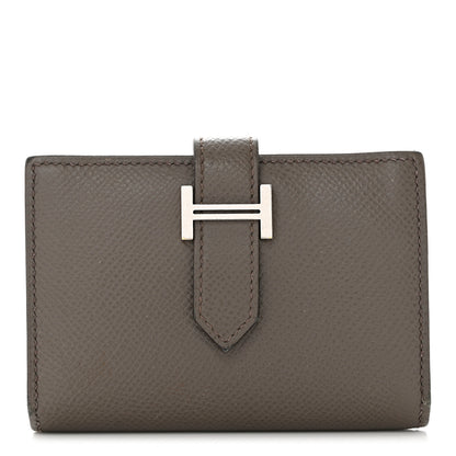 Hermes Epsom Bearn Card Holder Wallet Etain 1 of 9