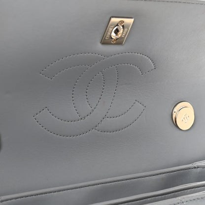 Chanel Lambskin Quilted Small Trendy CC Flap Dual Handle Bag Grey 10 of 10