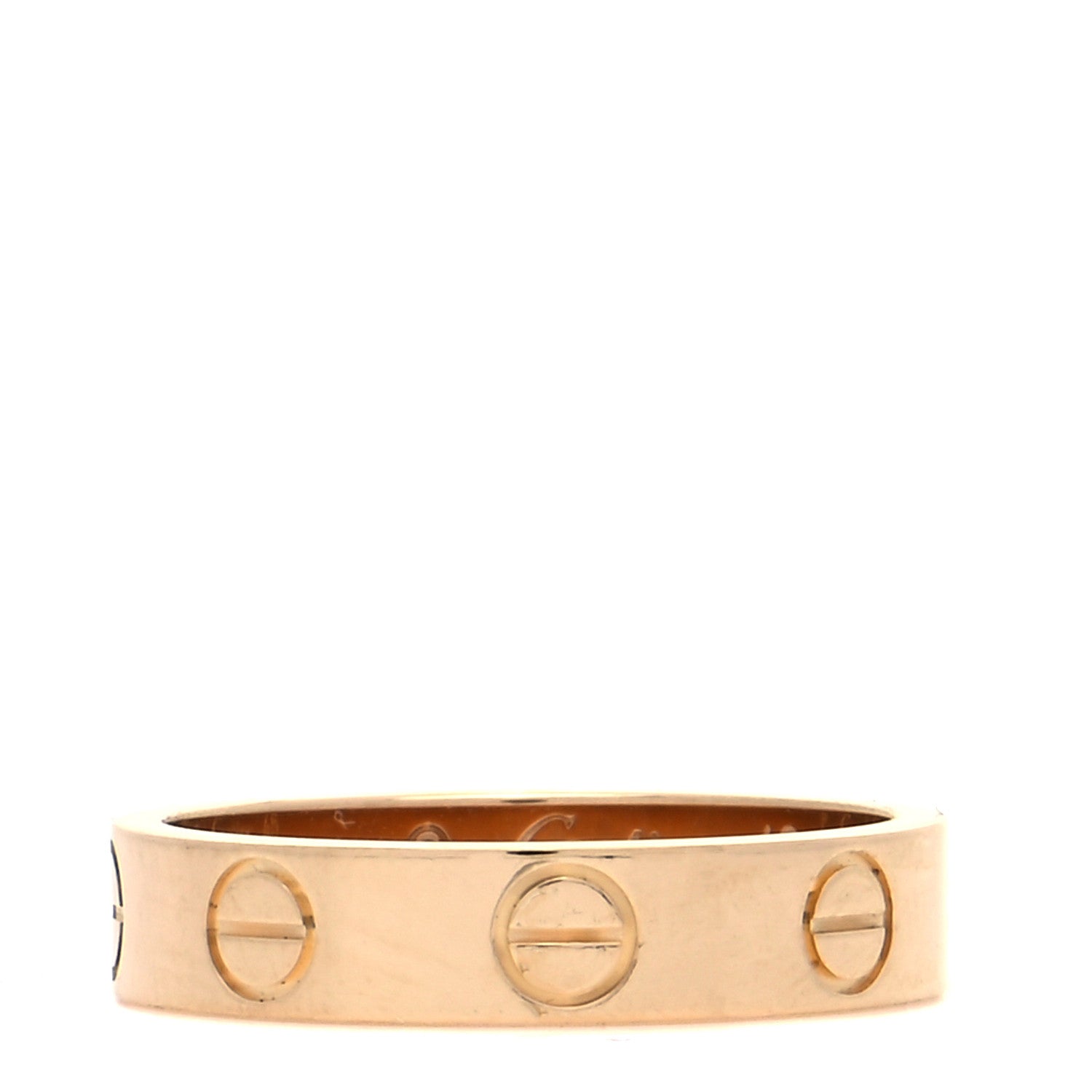 Cartier 18K Yellow Gold 3.5mm LOVE Wedding Band Ring 46 3.75 1 of 6