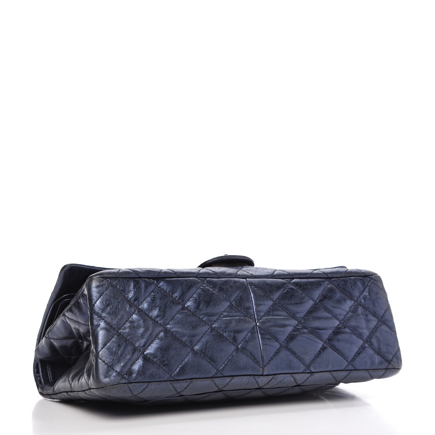 Chanel Metallic Aged Calfskin Quilted 2.55 Reissue 226 Flap Blue 4 of 9