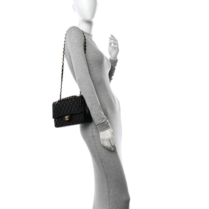 Chanel Lambskin Quilted Medium Double Flap Black 2 of 11