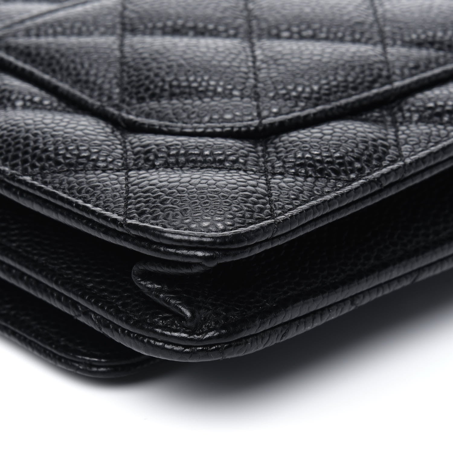 Chanel Caviar Quilted Wallet On Chain WOC Black 12 of 14