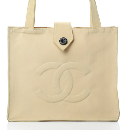 Chanel Canvas CC Tote Beige 9 of 15