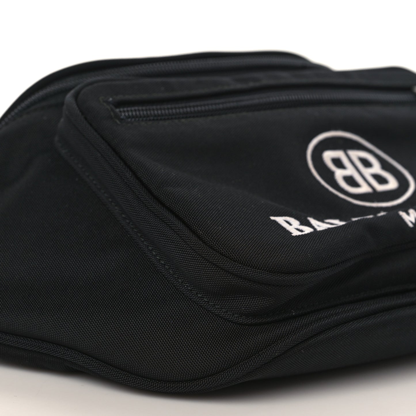 Nylon BB Logo Embroidered Explorer Beltpack Black