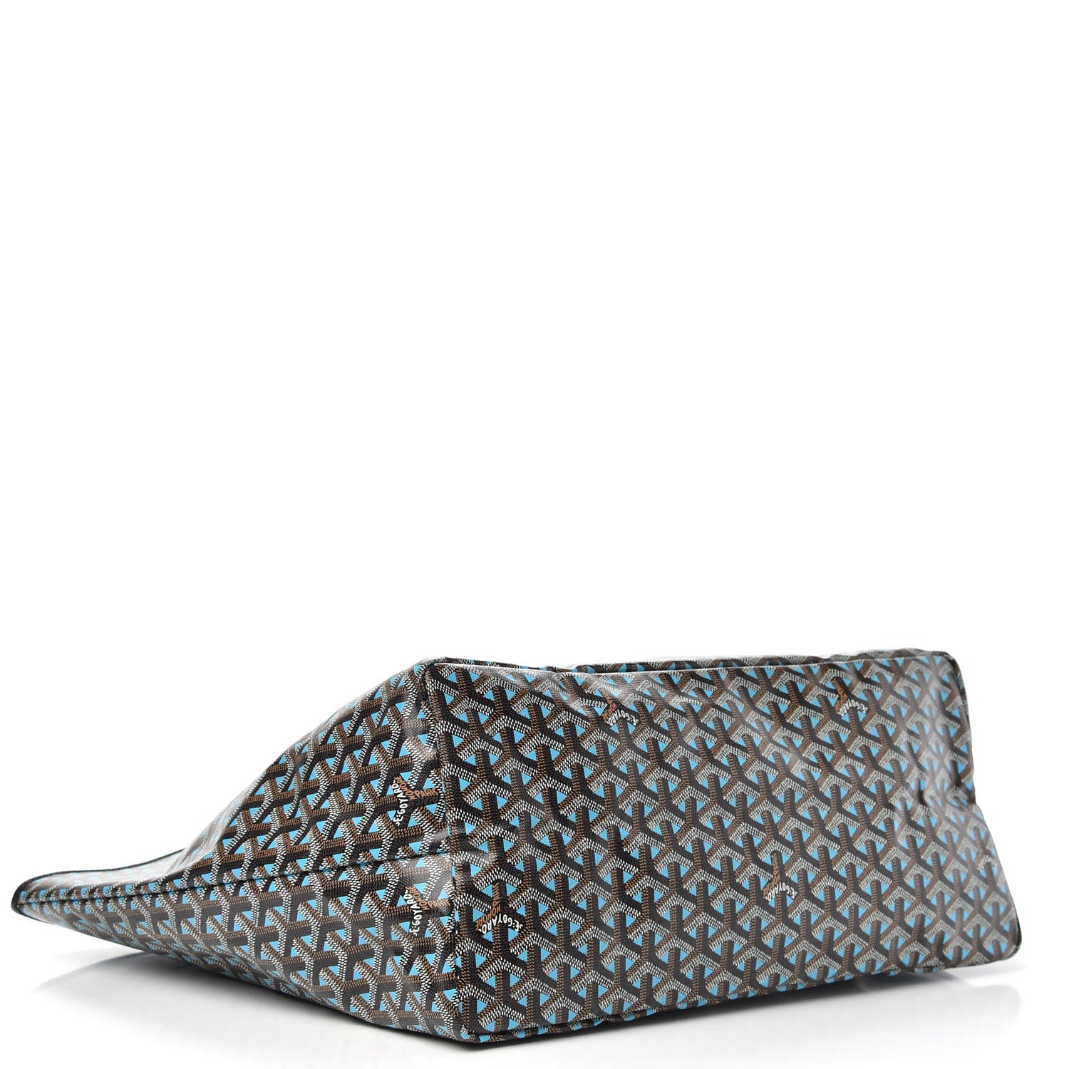 Goyard Goyardine Saint Louis Claire Voie GM Black Blue 4 of 9