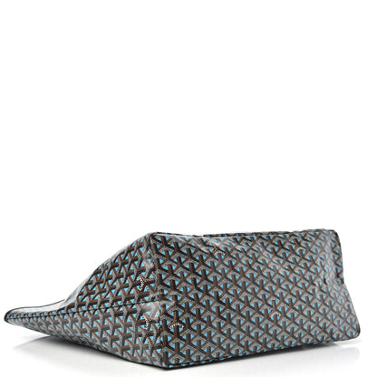 Goyard Goyardine Saint Louis Claire Voie GM Black Blue 4 of 9