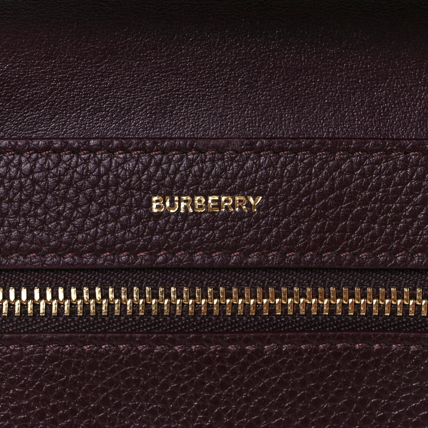 Burberry Grainy Calfskin Monogram Motif Folding Wallet Brown 6 of 9