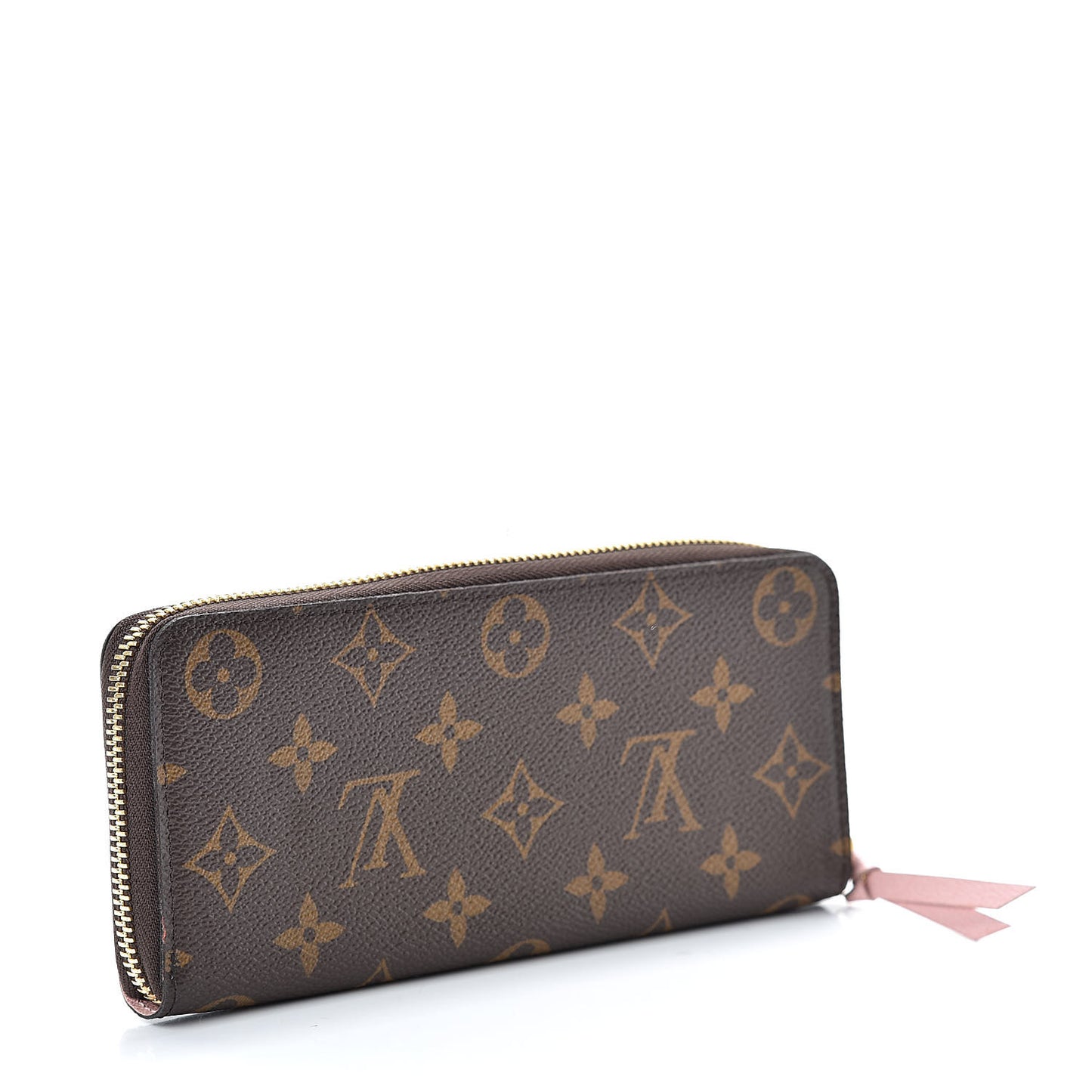 Monogram Clemence Wallet Rose Ballerine