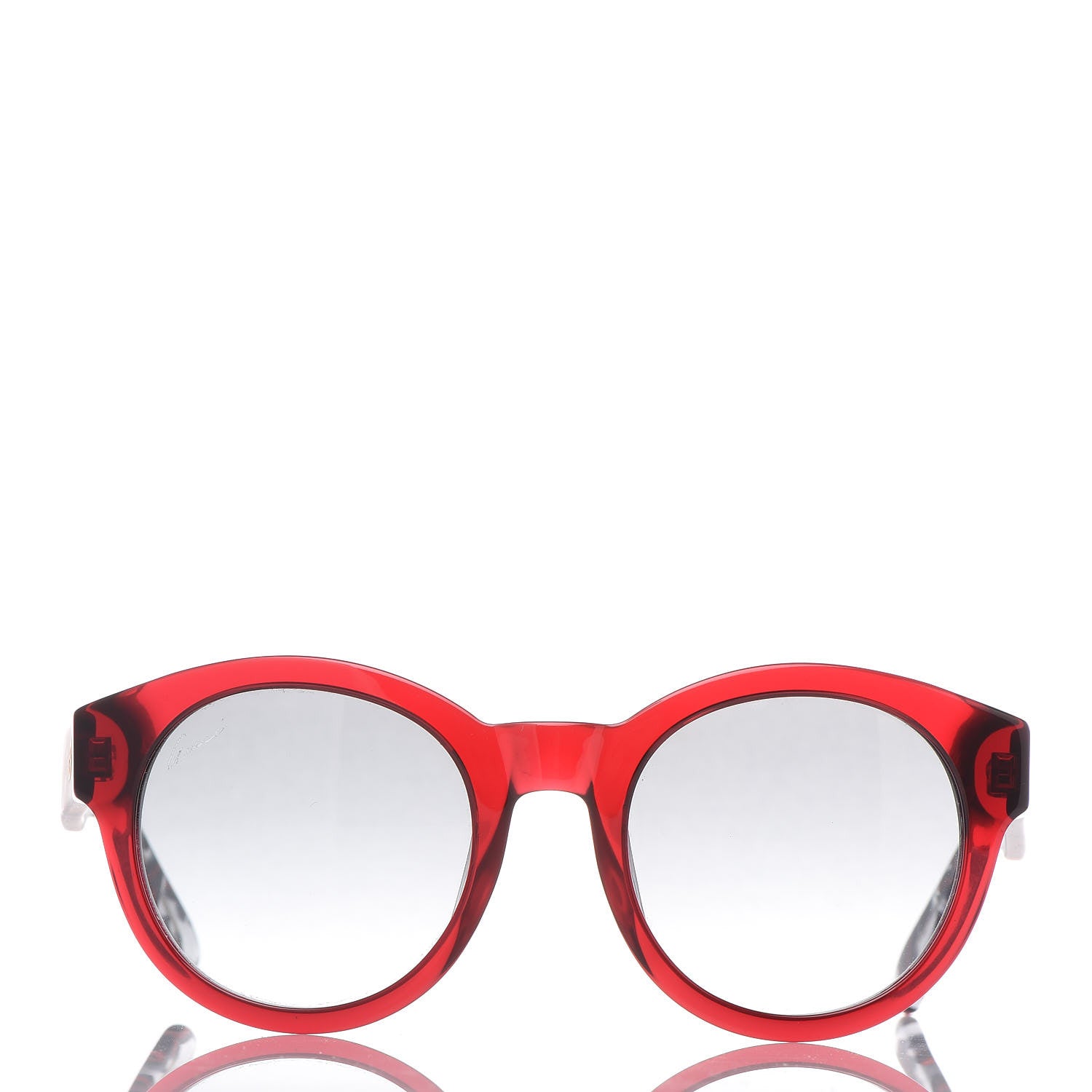 Gucci Acetate Web Round GG 3763S Sunglasses Red 3 of 8