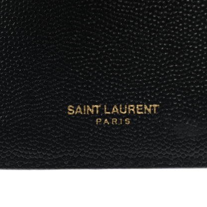 Saint Laurent Grain De Poudre Monogram Bi-Fold Wallet Black 6 of 10
