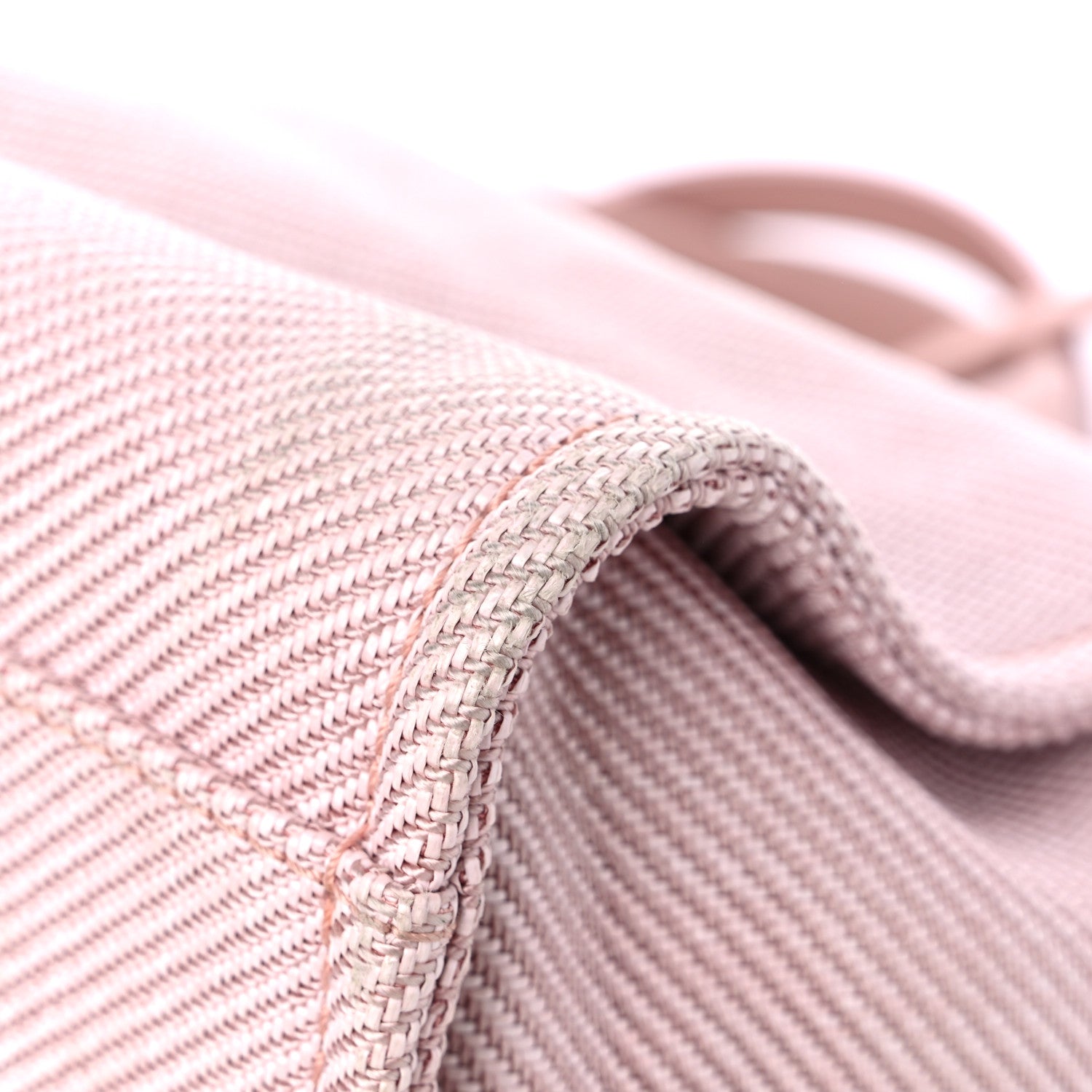 Chanel Mixed Fibers Calfskin Medium Deauville Tote Rose Pink 11 of 14