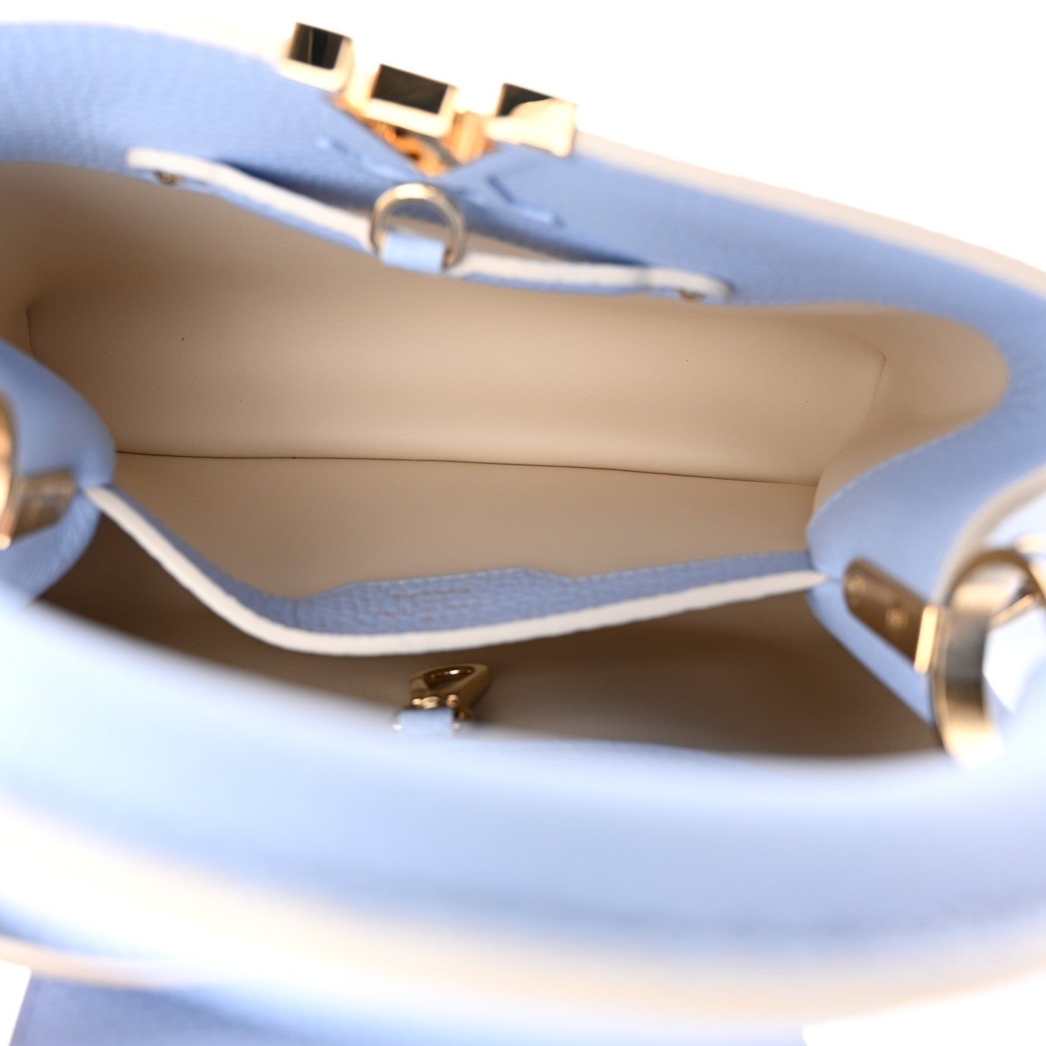Louis Vuitton Taurillon MiniMe Capucines BB Candy Blue 5 of 11