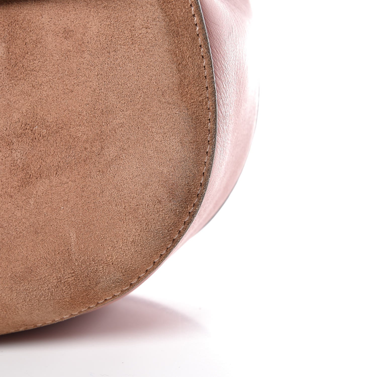 Chloe Suede Smooth Calfskin Drew Shoulder Bag Misty Rose 16 of 16