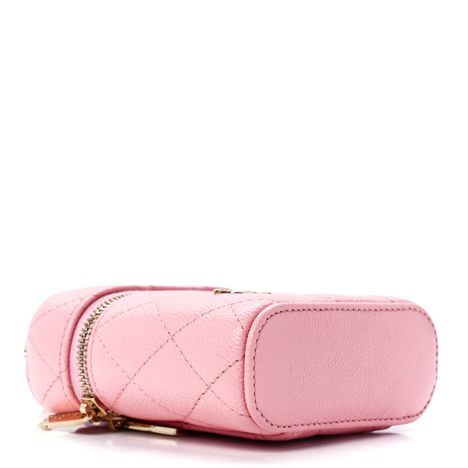 Chanel Caviar Quilted Small Handle With Care Vanity Case With Chain Pink 4 of 11