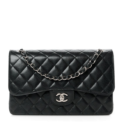 Chanel Caviar Quilted Jumbo Double Flap Black 1 of 11