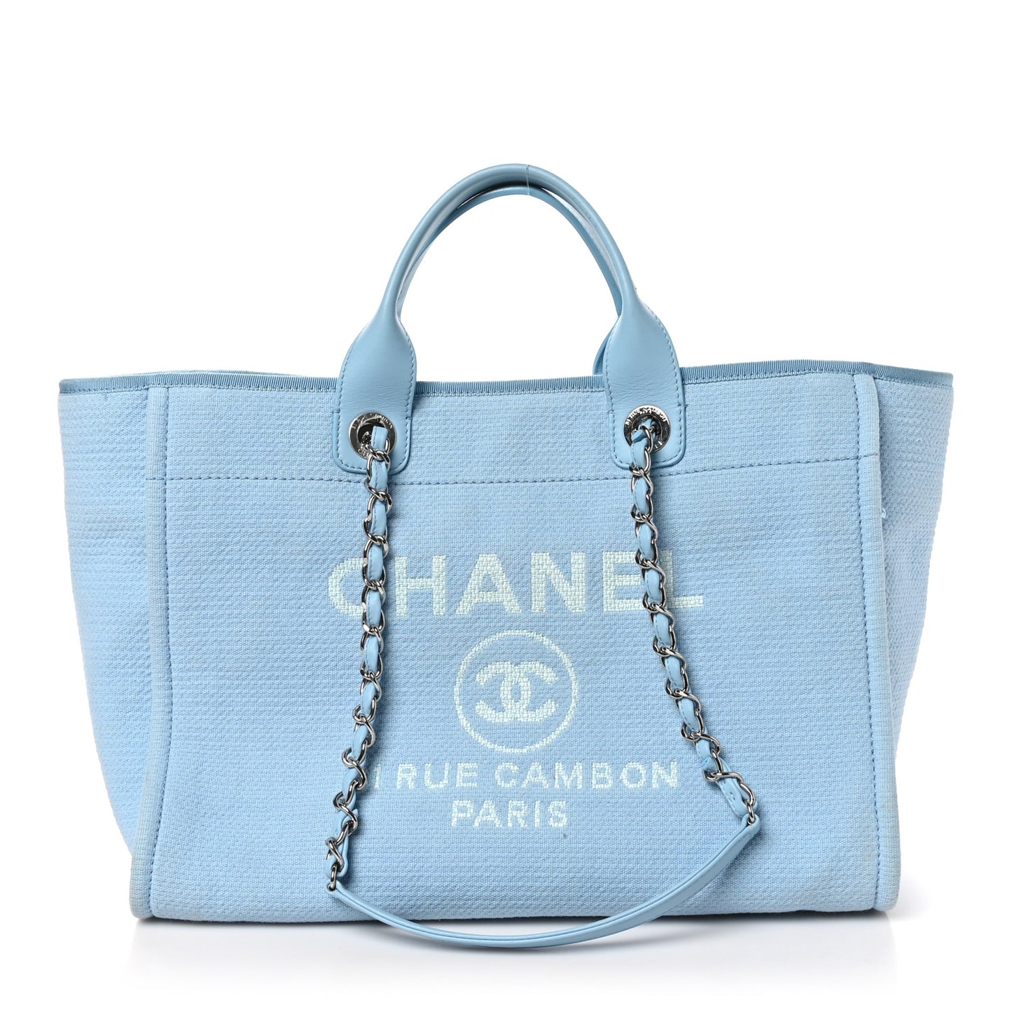 Mixed Fibers Medium Deauville Tote Light Blue