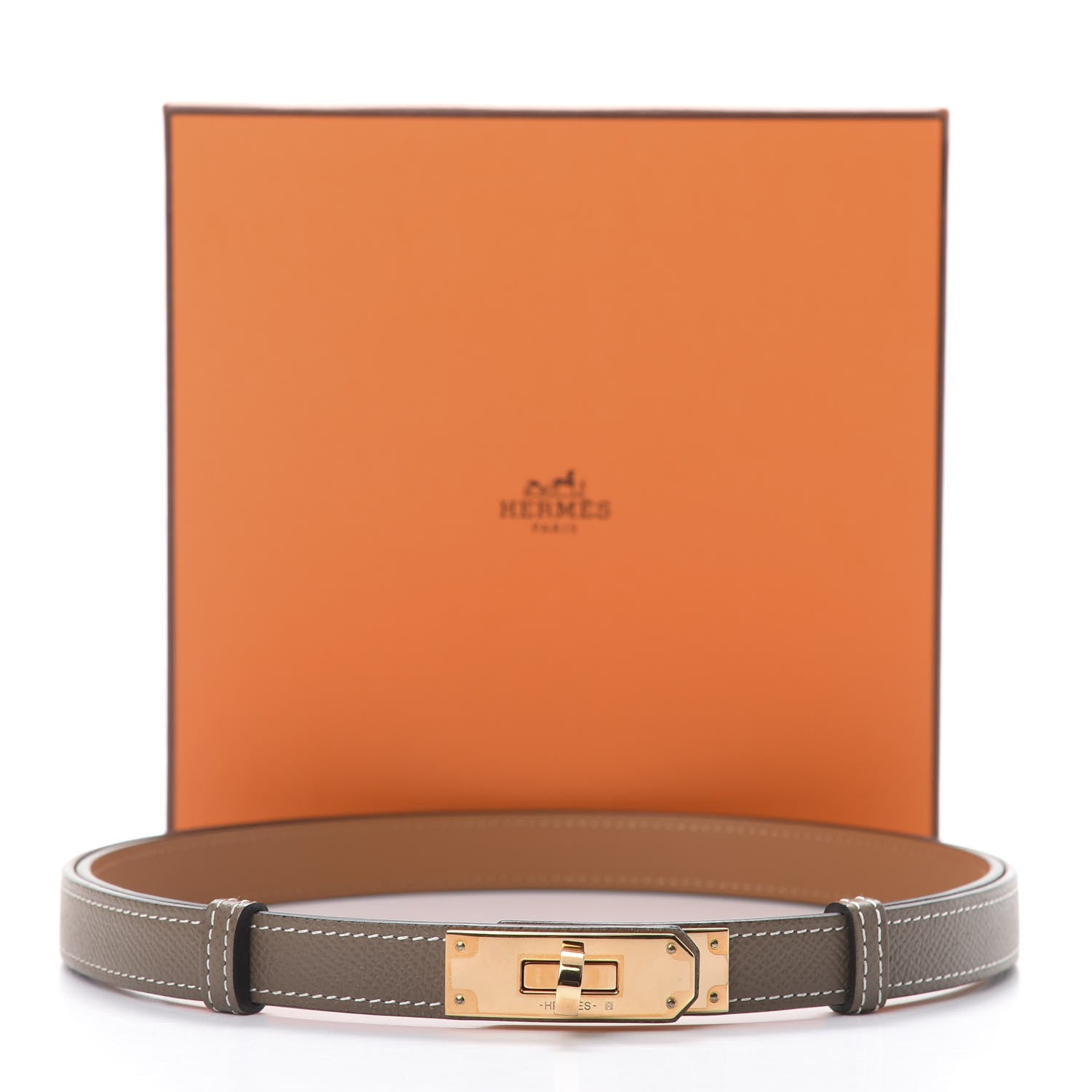 Hermes Epsom Kelly Belt Etoupe 5 of 5