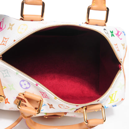 Louis Vuitton Monogram Multicolor Speedy 30 White 7 of 7