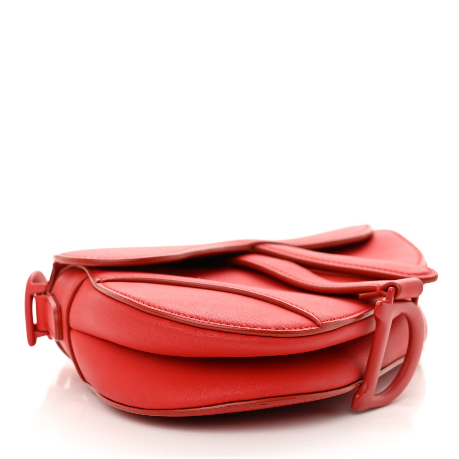 Christian Dior Ultra Matte Calfskin Mini Saddle Bag Red 4 of 10