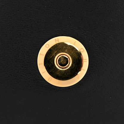 Louis Vuitton Lambskin Embossed Monogram Pochette Coussin Black 11 of 11