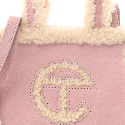 Telfar X UGG Suede Shearling Small Shopping Bag Pink 7 of 10