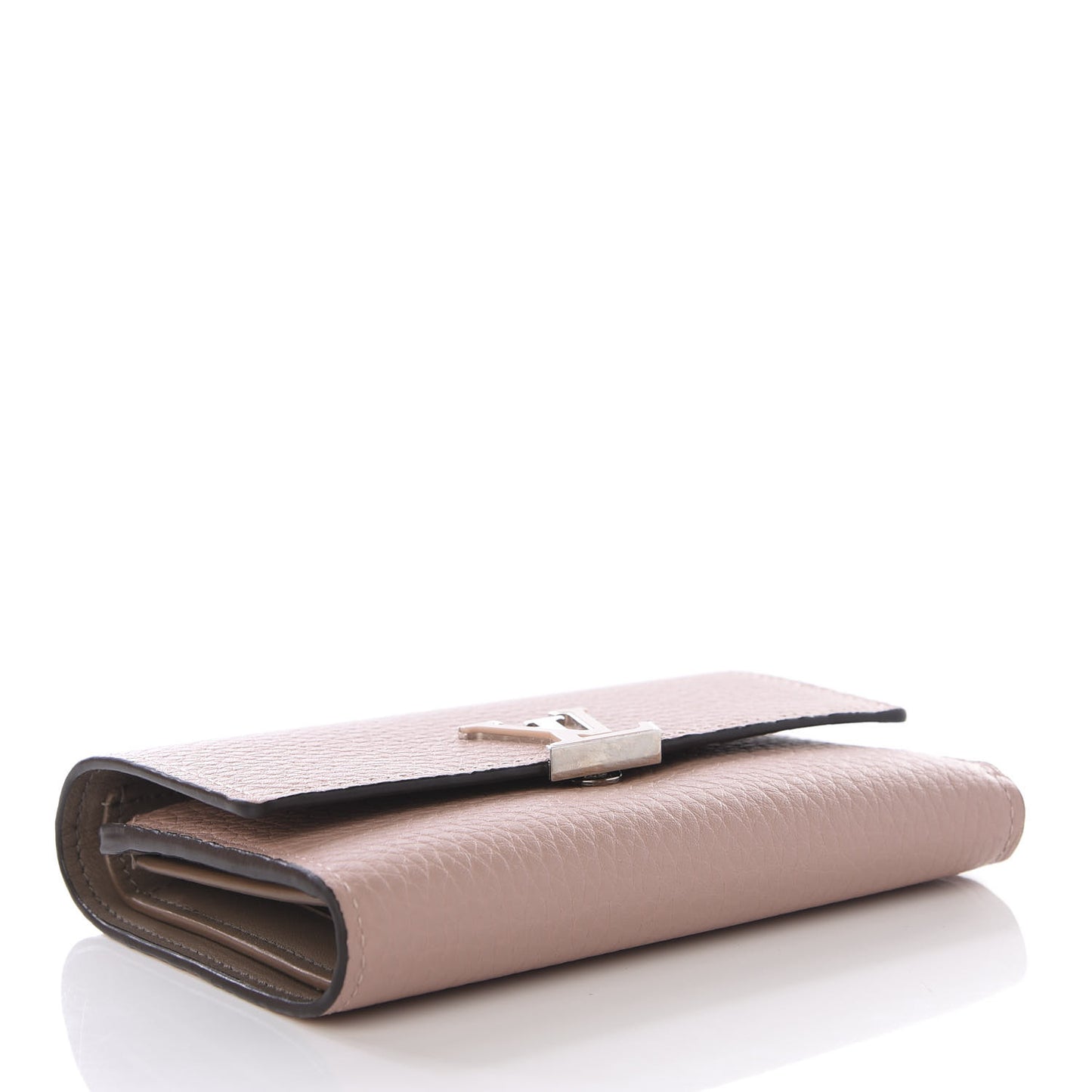 Taurillon Capucines Compact Wallet Magnolia