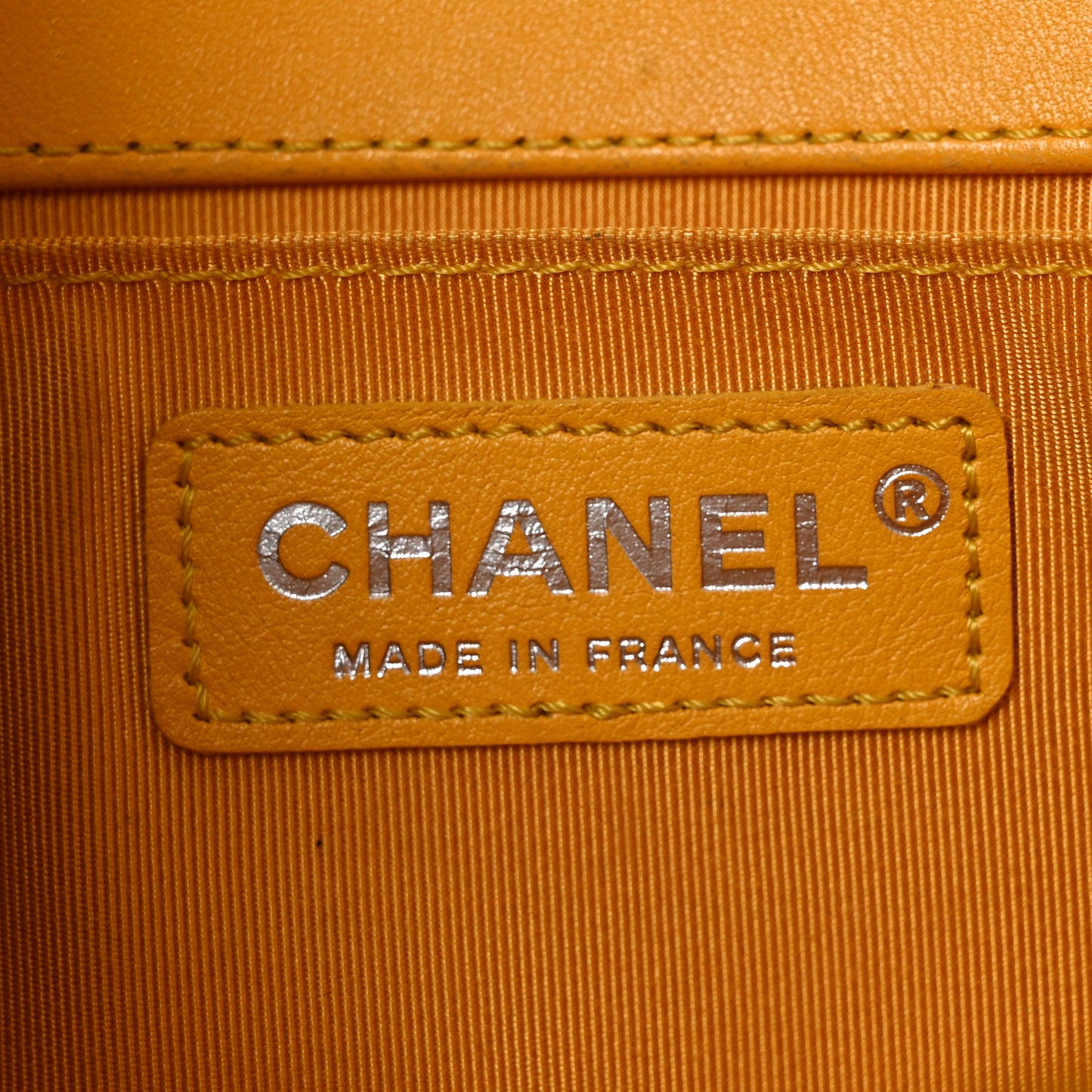 Lambskin Quilted Medium Boy Flap Yellow