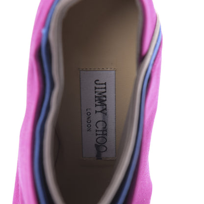 Jimmy Choo Satin Dwyer Boot 37 Purple 6 of 11